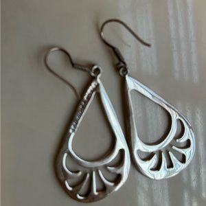 Vintage 1980s Taxco Sterling statement earrings